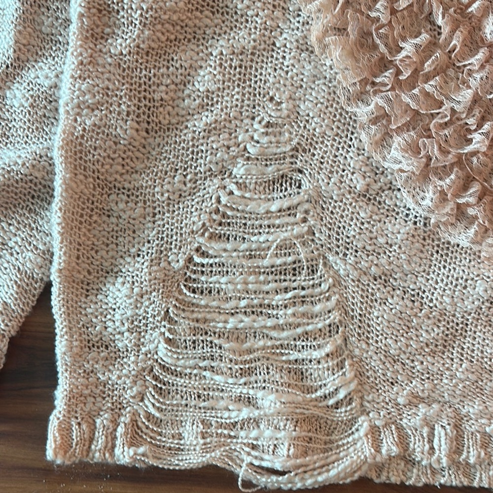 Pink Heart Knit Sweater - image 3